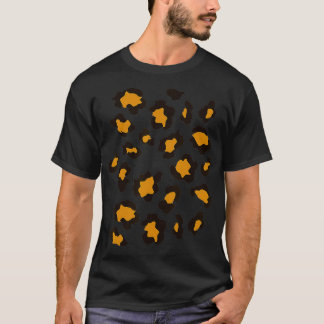 Camiseta Leopard Cheetah Animal Print Trendy Graphic Kids C