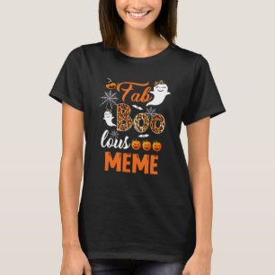 Camiseta Leopard Fab Boo Lous Meme Spooky Halloween