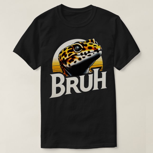 Camiseta Leopard Gecko - bandeira americana (Frente do Design)