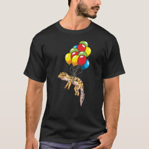 Camiseta Leopard Gecko com Presente de Balões