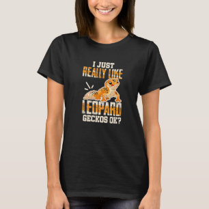 Camiseta Leopard Gecko Eu Gosto Muito De Leopard Geckos