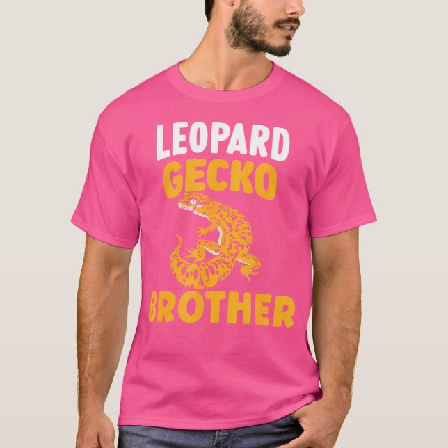 Camiseta Leopard Gecko Irmão Lizard Reptile Lizards Leopa (Frente)