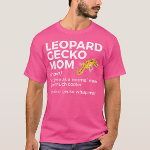 Camiseta Leopard Gecko Mãe Definição Engraçada Gecko Whispe