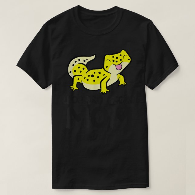 Camiseta Leopard Gecko Mãe Lizard Réptil Leopard Gecko Mam (Frente do Design)