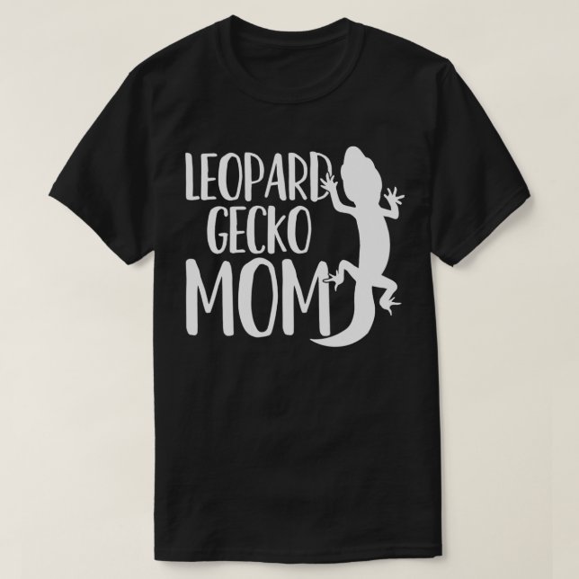 Camiseta Leopard Gecko Mom Lizard Reptile  (Frente do Design)