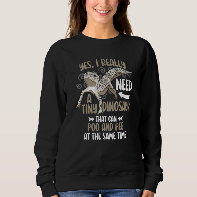 Camiseta Leopard Gecko Pet Lizard Sim Eu Realmente Preciso  (Frente)