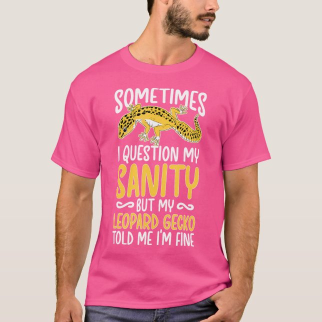 Camiseta Leopard Gecko Proprietário do Funny Leopard Gecko  (Frente)
