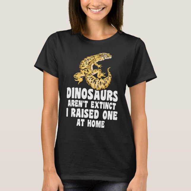 Camiseta Leopard Gecko Reptile Cute Lizard Pet Gecko Keepe (Frente)