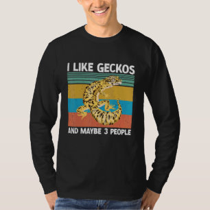 Camiseta Leopard Gecko Reptile Cute Lizard Pet Gecko Keepe
