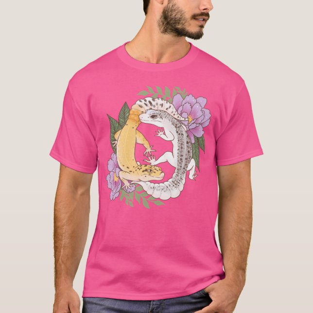 Camiseta Leopard Geckos E Peony (Frente)