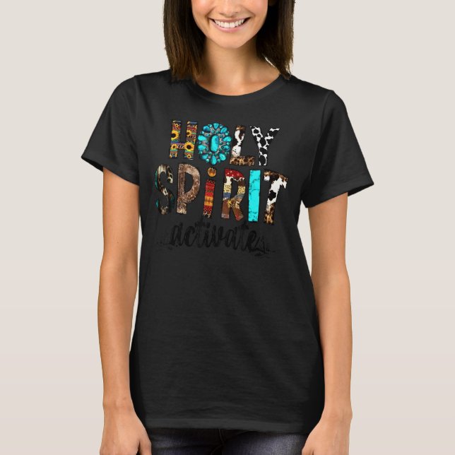 Camiseta Leopard Gemstone Santo Espírito Ativa Chri Ocident (Frente)