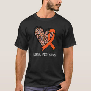 Camiseta Leopard Heart Prader Willi Syndrome Sensibilização