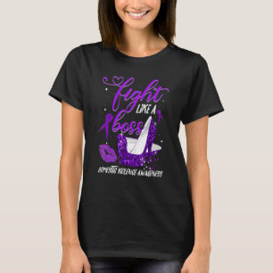 Camiseta Leopard Heels luta como um chefe de violência domé