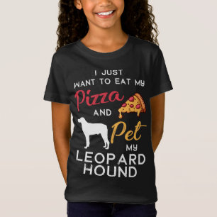 Camiseta Leopard Hound Dog Pizza dono de Natal Birt