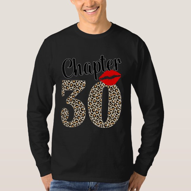 Camiseta Leopard Impresso Capítulo 30 Lábios Sexy Birthd (Frente)
