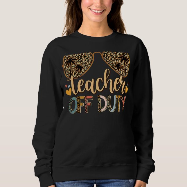 Camiseta Leopard Imprima óculos de sol Professor desligado  (Frente)