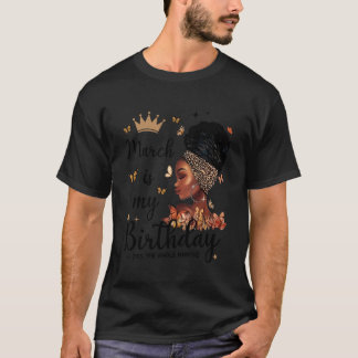 Camiseta Leopard March é Meu Aniversário Sim O Mês Todo B