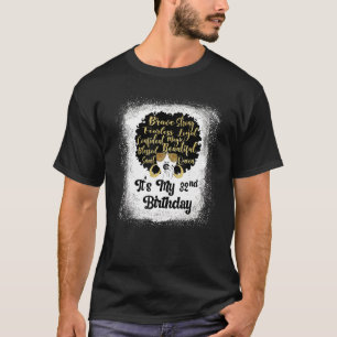 Camiseta Leopard Melanin, 32 anos, é o meu aniversário