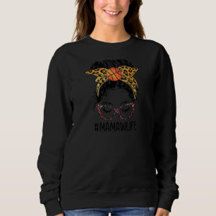 Camiseta Leopard Messaging Bun Basball Game Life Day V