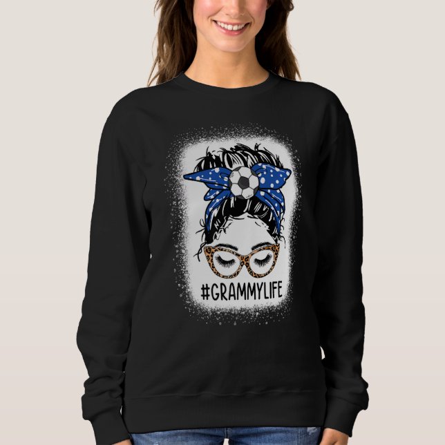 Camiseta Leopard Messer Soccer Vídeo Jogo Dia da Vida Mama (Frente)