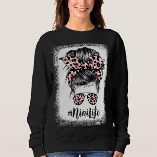 Camiseta Leopard Nini Life Cute Messaging Girl Dia de as mã