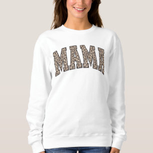 Camiseta Leopard Pattern Mama Sweatshirt