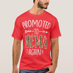 Camiseta Leopard Pregnancy Announcement Soon To Be Mema Aga