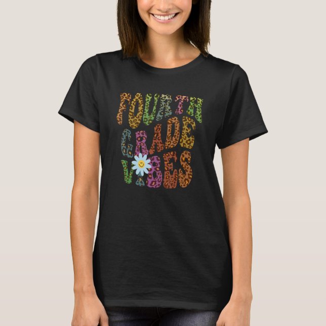 Camiseta Leopard Print 4.º GRAU VIBES Professor Peace Lov (Frente)