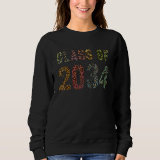 Camiseta Leopard Print Class De 2034 Future Graduation Good