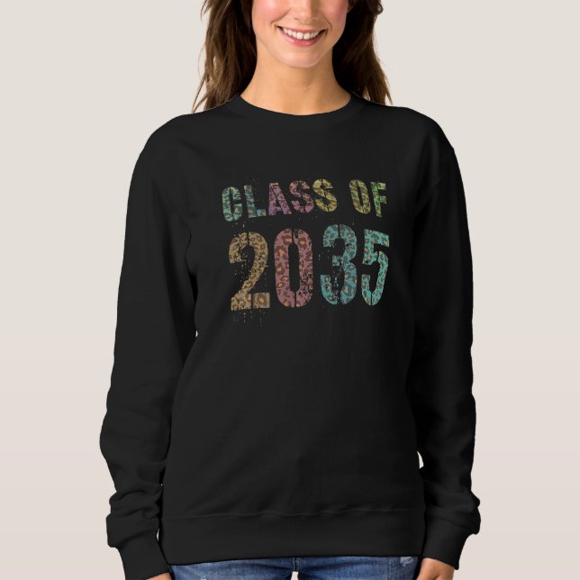 Camiseta Leopard Print Class De 2035 Future Graduation Good (Frente)