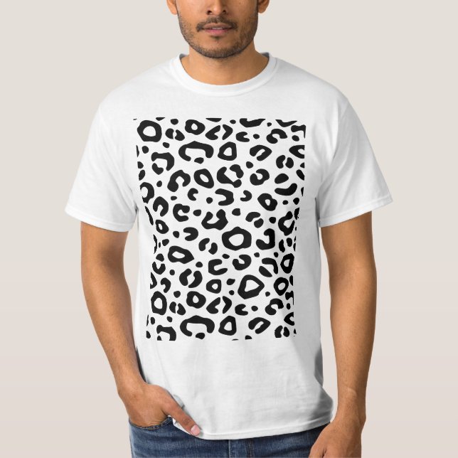 Camiseta Leopard Print Design T Shirt (Frente)
