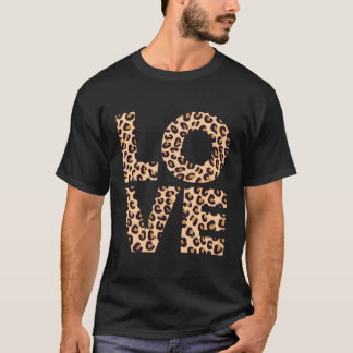 Camiseta Leopard Print Love Heart Gift Legal Leopard Gift