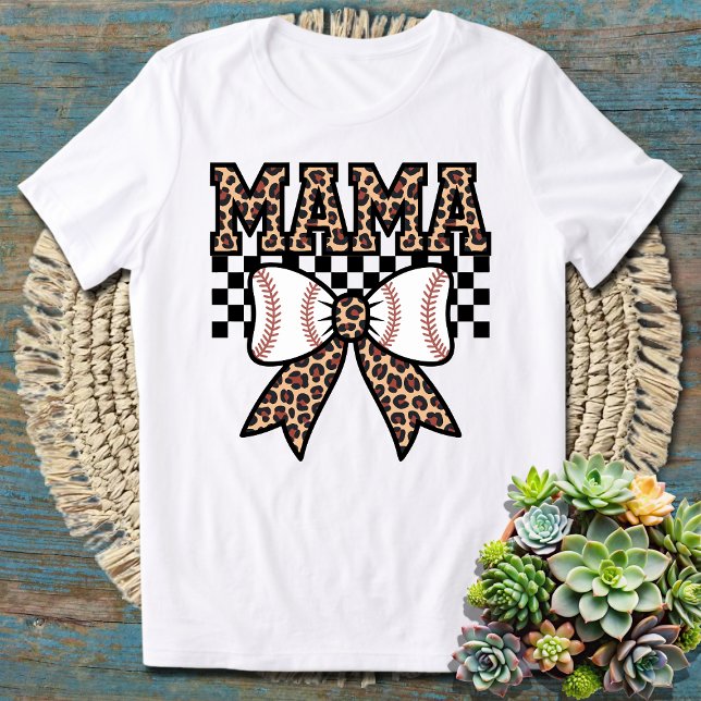 Camiseta Leopard Print Tênis Mama Perfeito para Mães Tênis (Criador carregado)