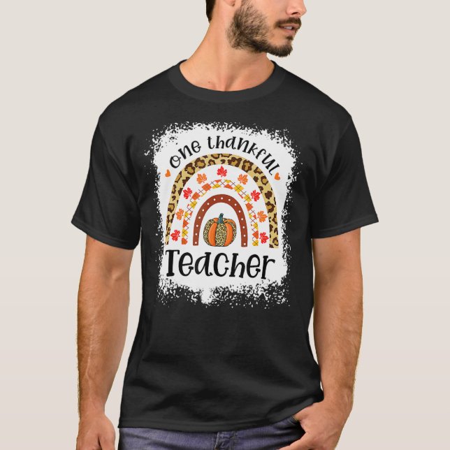 Camiseta Leopard Pumpkin Cai no Arco-Íris Um Professor agra (Frente)