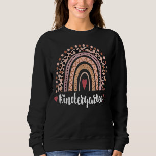 Camiseta Leopard Rainbow Day Of School 2022 Kindergart