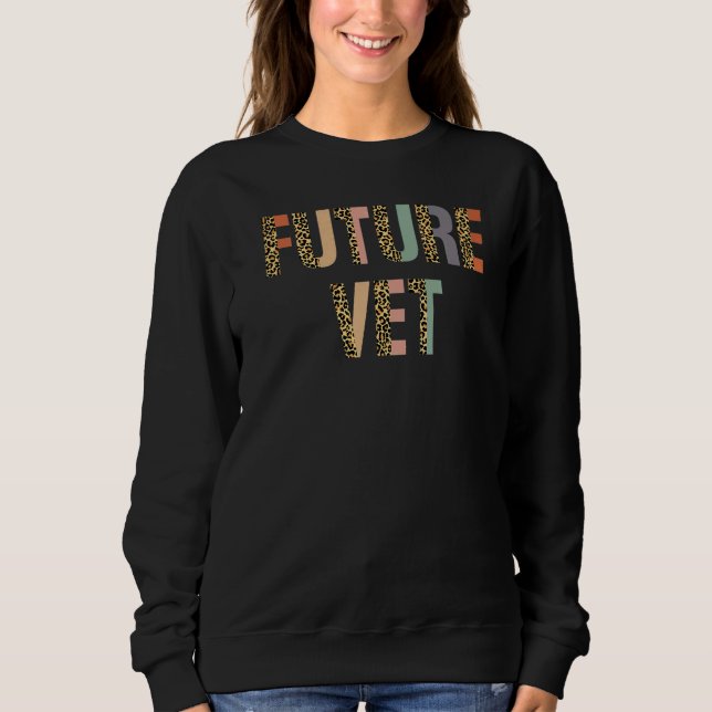 Camiseta Leopard Rainbow Future Vet Veterinarian Veterinary (Frente)