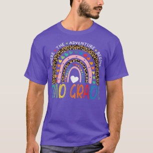 Camiseta Leopard Rainbow Grade segundo Onde Começa A Aventu