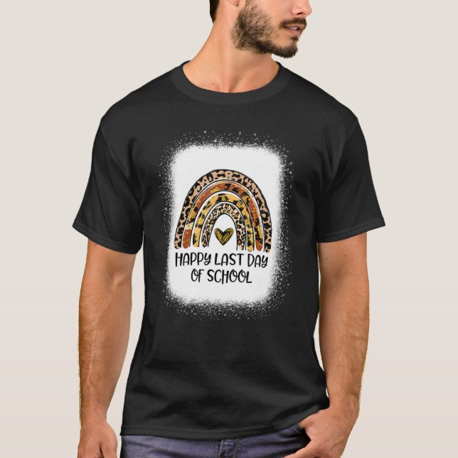 Camiseta Leopard Rainbow Happy No Dia Passado Professor H (Frente)