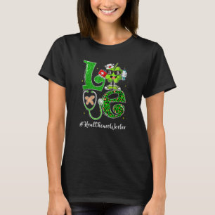 Camiseta Leopard Shamrock ama Rua de profissionais de saúde