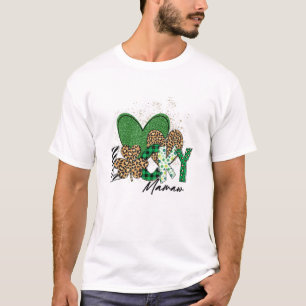 Camiseta Leopard Shamrock Funny Lucky Mamaw St Patricks Day