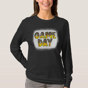 Camiseta Leopard Softball Game Day Vibes Softball Mãe Softb