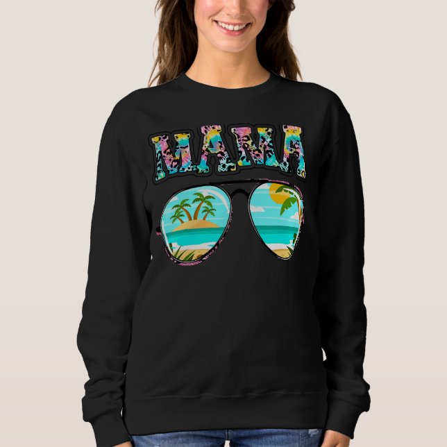 Camiseta Leopard Summer Sunglass Sumo de Dia de as mães (Frente)