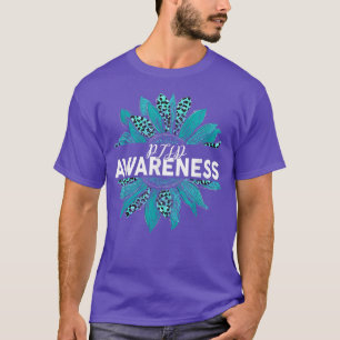 Camiseta Leopard Sunflower PTSD Sensibilização Fita de Teto