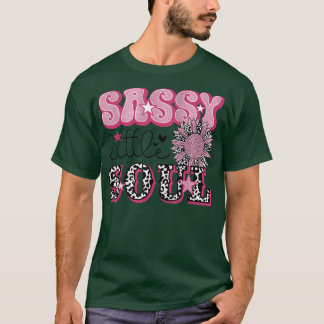 Camiseta Leopard Sunflower Sassy Little Soul Western Counte