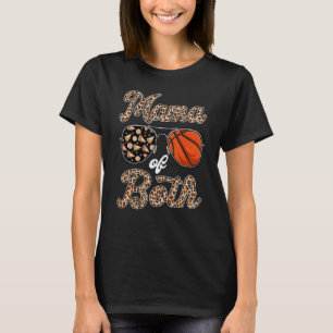 Camiseta Leopard Sunglass Anima Basquete Mãe De Ambos Mo
