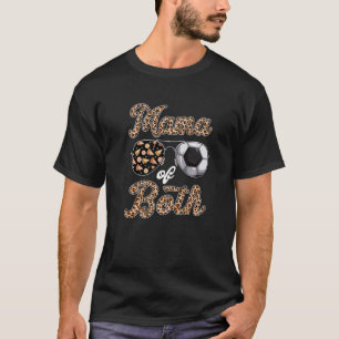 Camiseta Leopard Sunglass Anima Mamãe Soccer Mãe De Ambos M