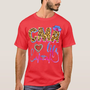 Camiseta Leopard Tie Dye CMA Stethoscope Enfermeira-leopard