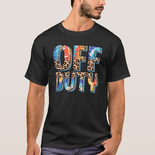 Camiseta Leopard Tie Dye Off Duty No Dia Passado Da Apprec  (Frente)
