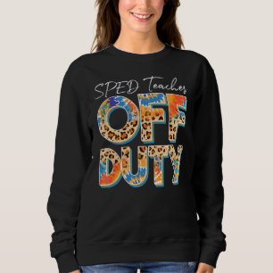 Camiseta Leopard Tie Dye Sped Professor Off Duty No Dia Pas