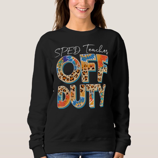 Camiseta Leopard Tie Dye Sped Professor Off Duty No Dia Pas (Frente)